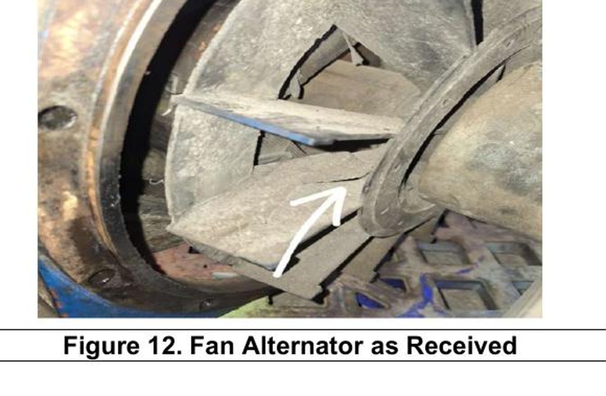 Fan alternator 80 kVA REA Kaltim ditemukan crack