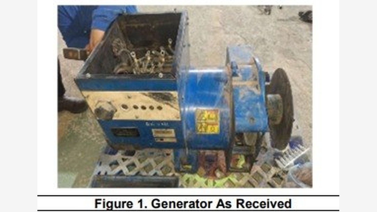 Alternator 80 kVA Leroy Somer GN-S 003 REA Kaltim saat diterima untuk inspection