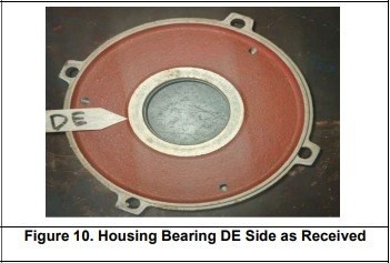 Housing bearing DE motor blower 1,75KW setelah dismantling