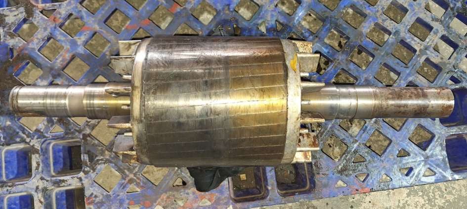 Rotor Motor 45KW REA Kaltim saat diterima