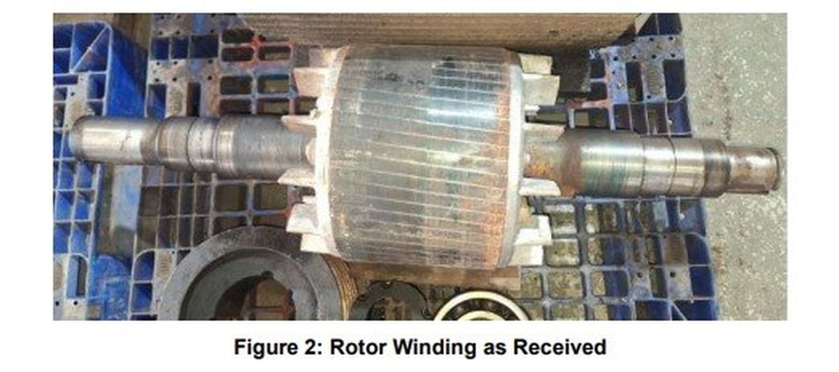 Rotor Motor 55KW TECO REA Kaltim saat diterima