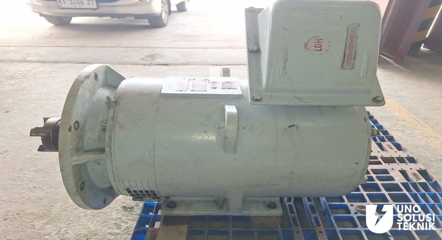 Motor Nishishiba 70KW Tiba di Workshop UNO Solusi Teknik