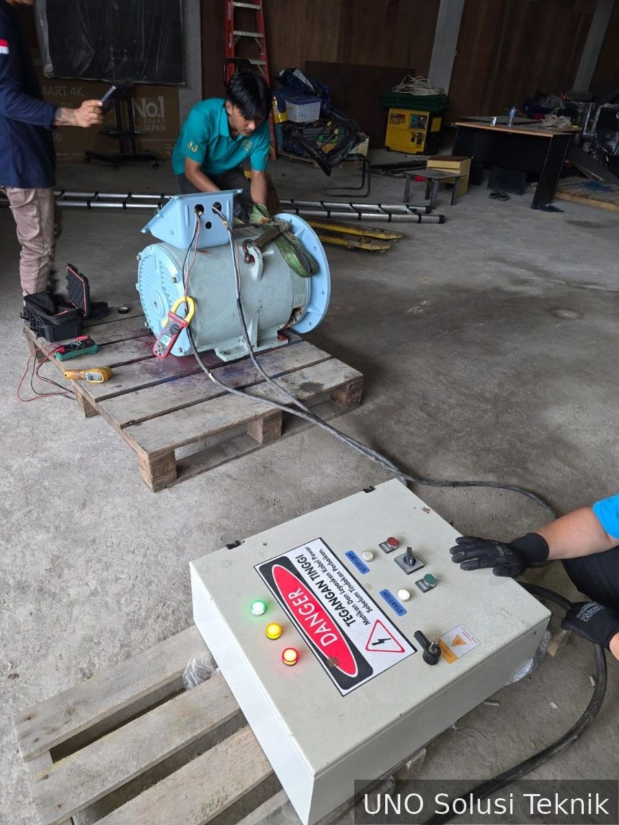 No-Load Test Sedang Berlangsung