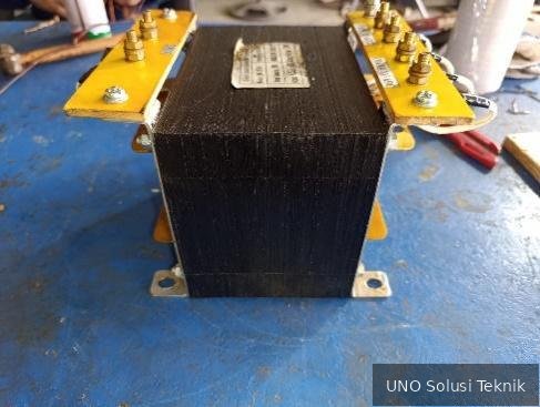 Trafo 2KVA setelah seluruh proses selesai — bersih, teruji, siap packing