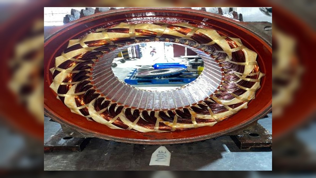 Stator motor 37KW IPJ AGRO setelah rewinding UNO Solusi Teknik