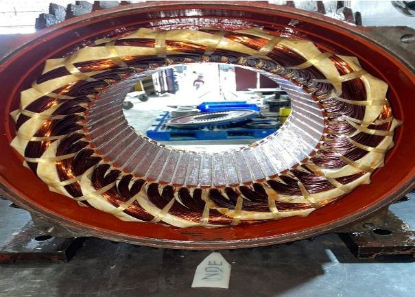 Stator motor 37KW setelah rewinding