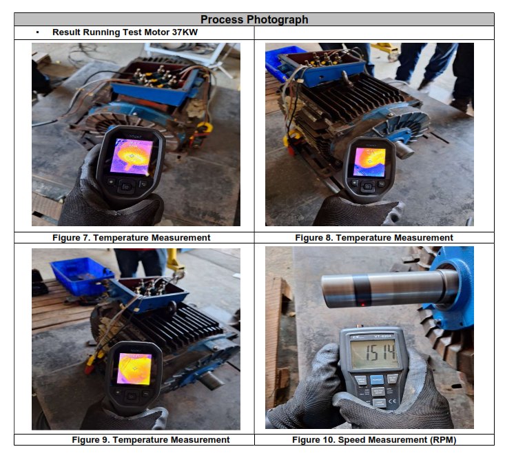 Thermal imaging dan speed test motor 37KW IPJ AGRO