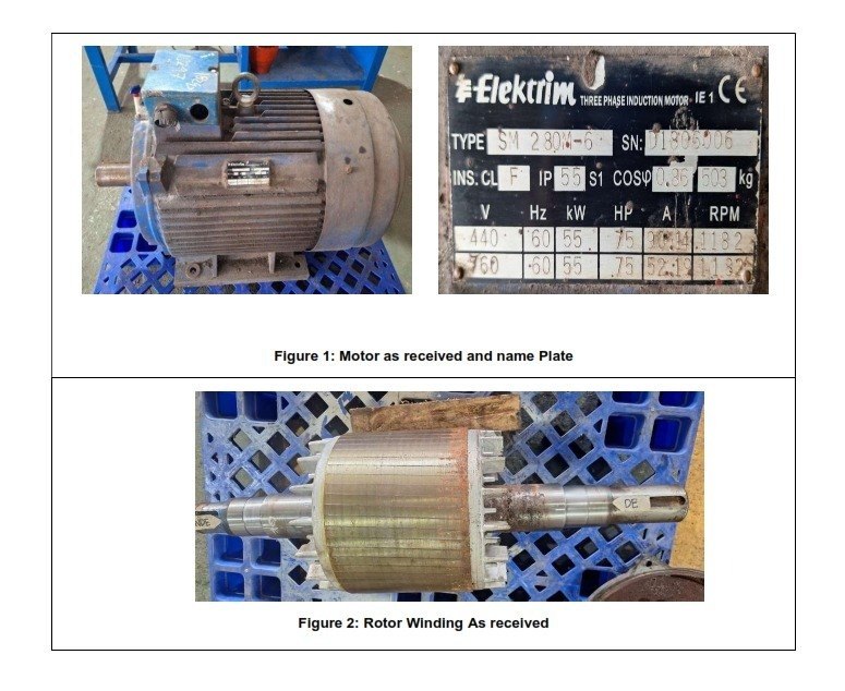 Motor 55KW Elektrim Before vs After Report