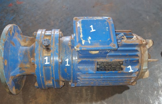 Kondisi awal Motor Rotary Valve No.1 2,2KW MMP