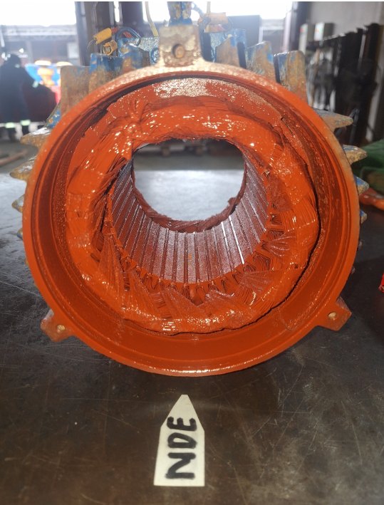 Stator Motor Rotary Valve setelah re-varnish