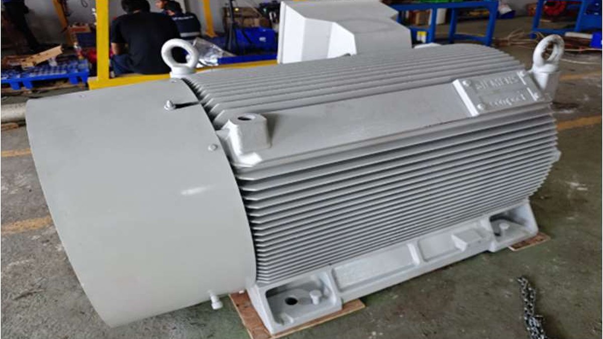 Motor Siemens 800KW PT Balikpapan Chip Lestari setelah overhaul UNO Solusi Teknik