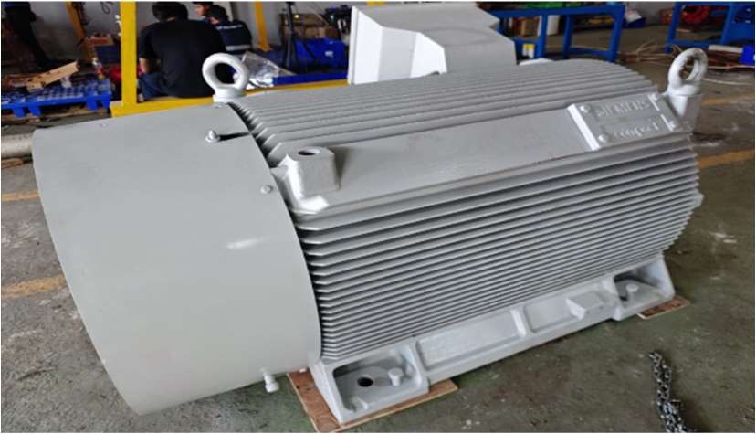 Motor Siemens 800KW setelah overhaul