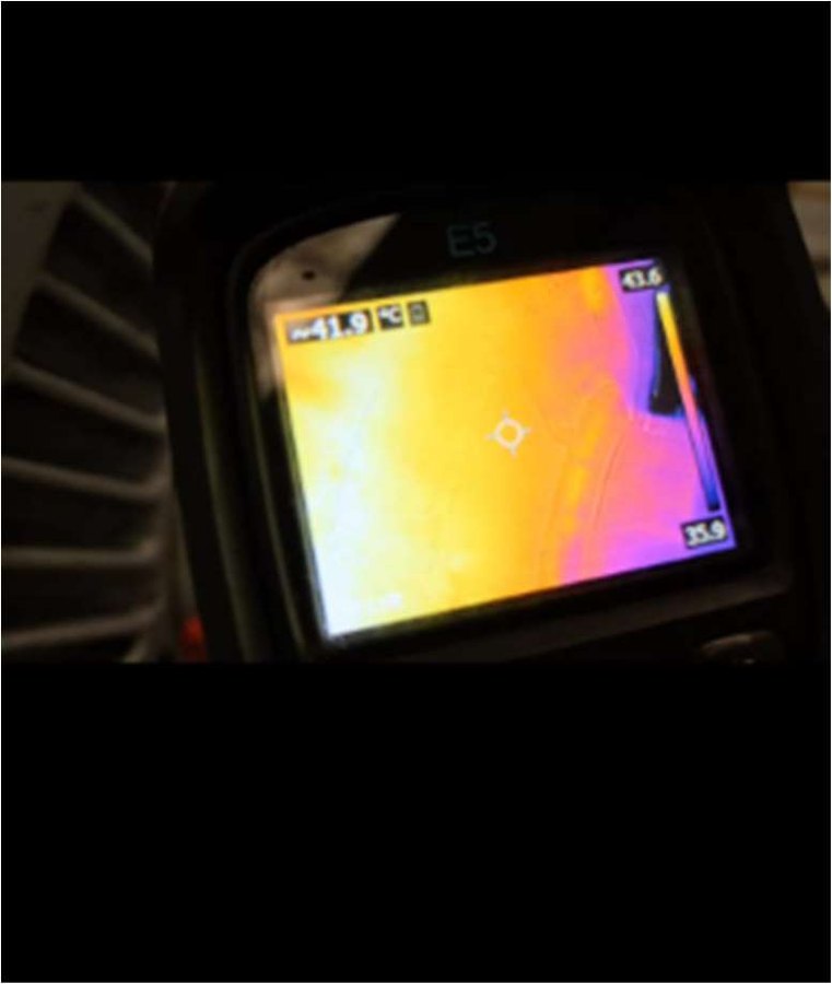 Thermal imaging running test motor Siemens 800KW BCL