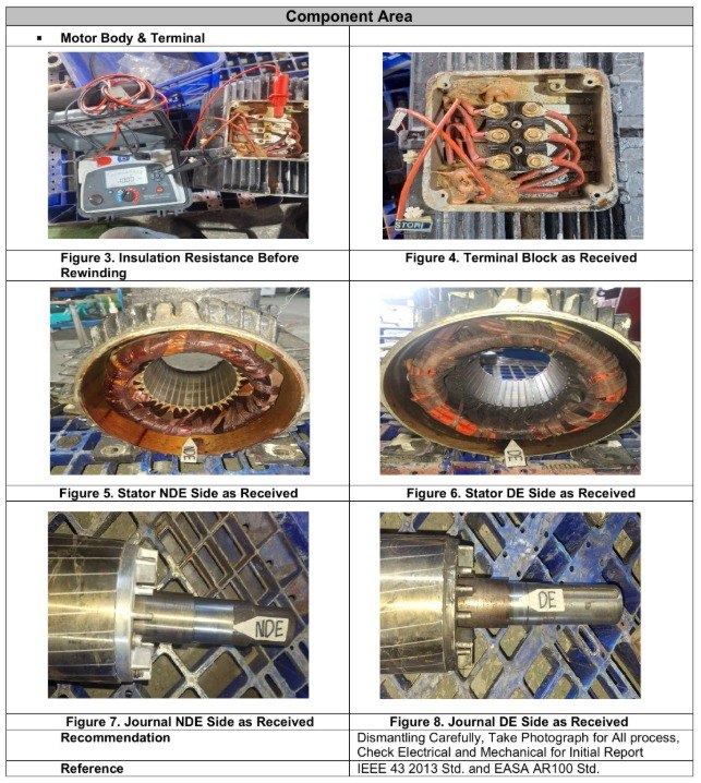 Bearing housing inspection sebelum repair