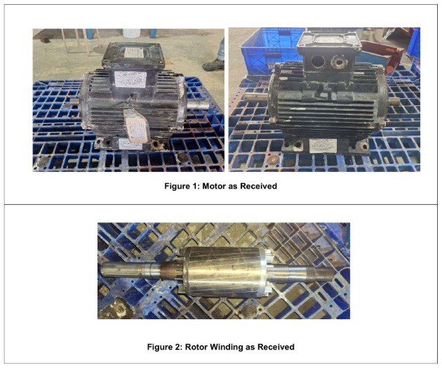 Insulation resistance test dan stator inspection — sebelum rewinding